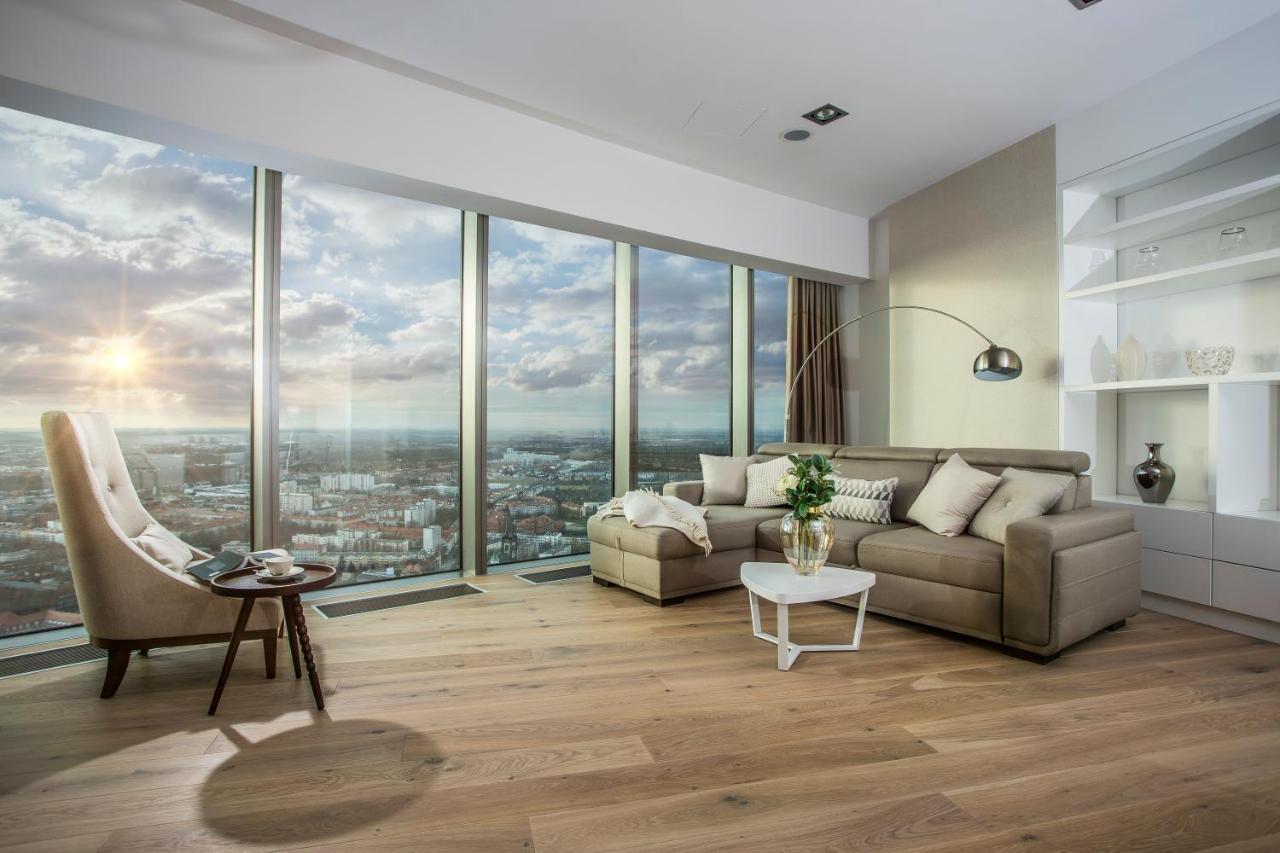 Apartamenty Sky Tower Wrocław Buitenkant foto