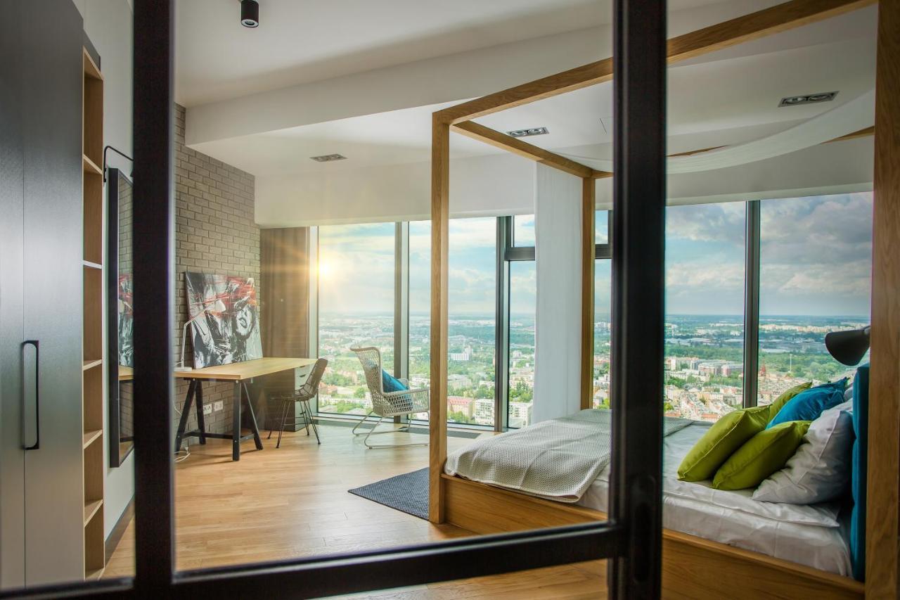 Apartamenty Sky Tower Wrocław Buitenkant foto