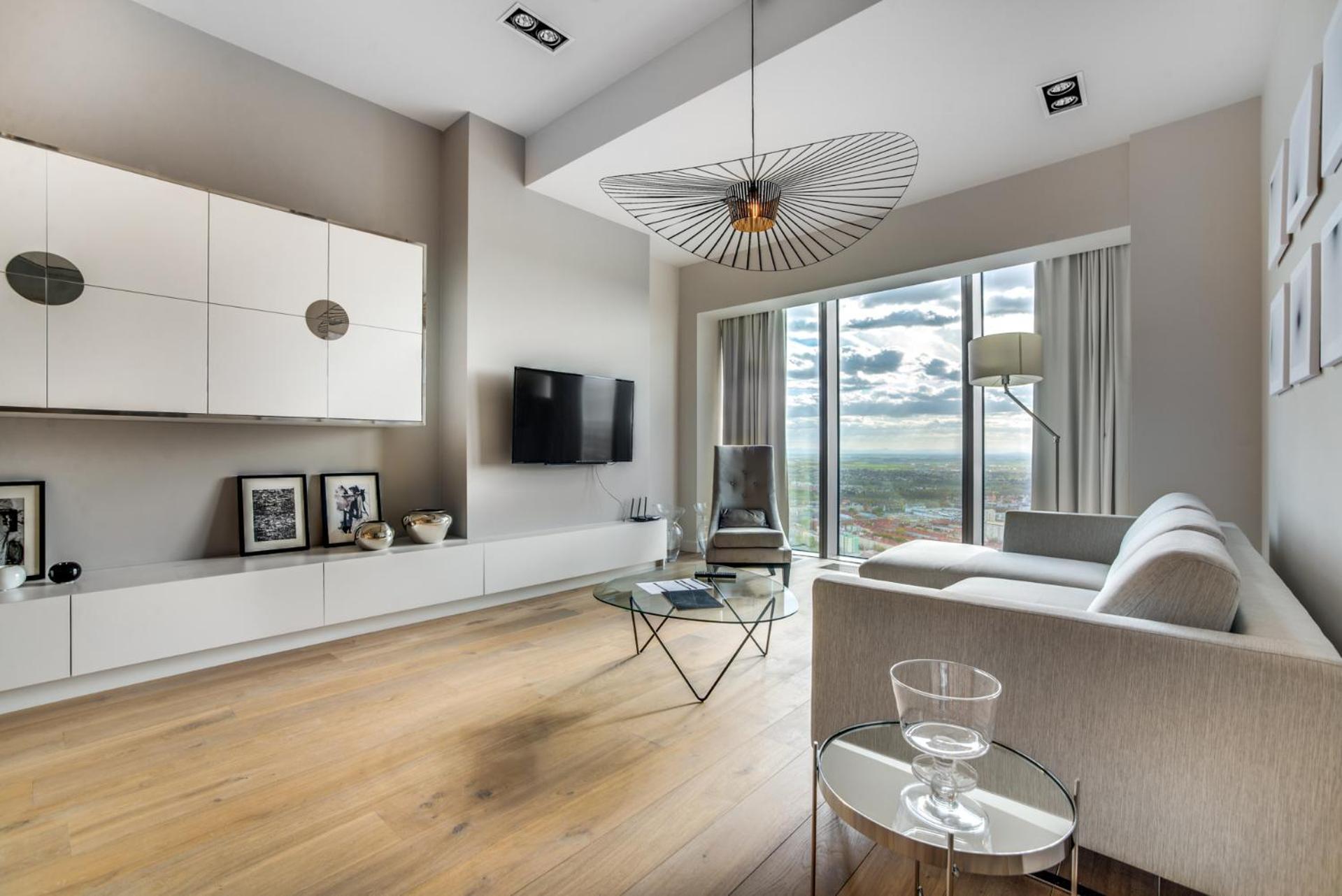 Apartamenty Sky Tower Wrocław Buitenkant foto