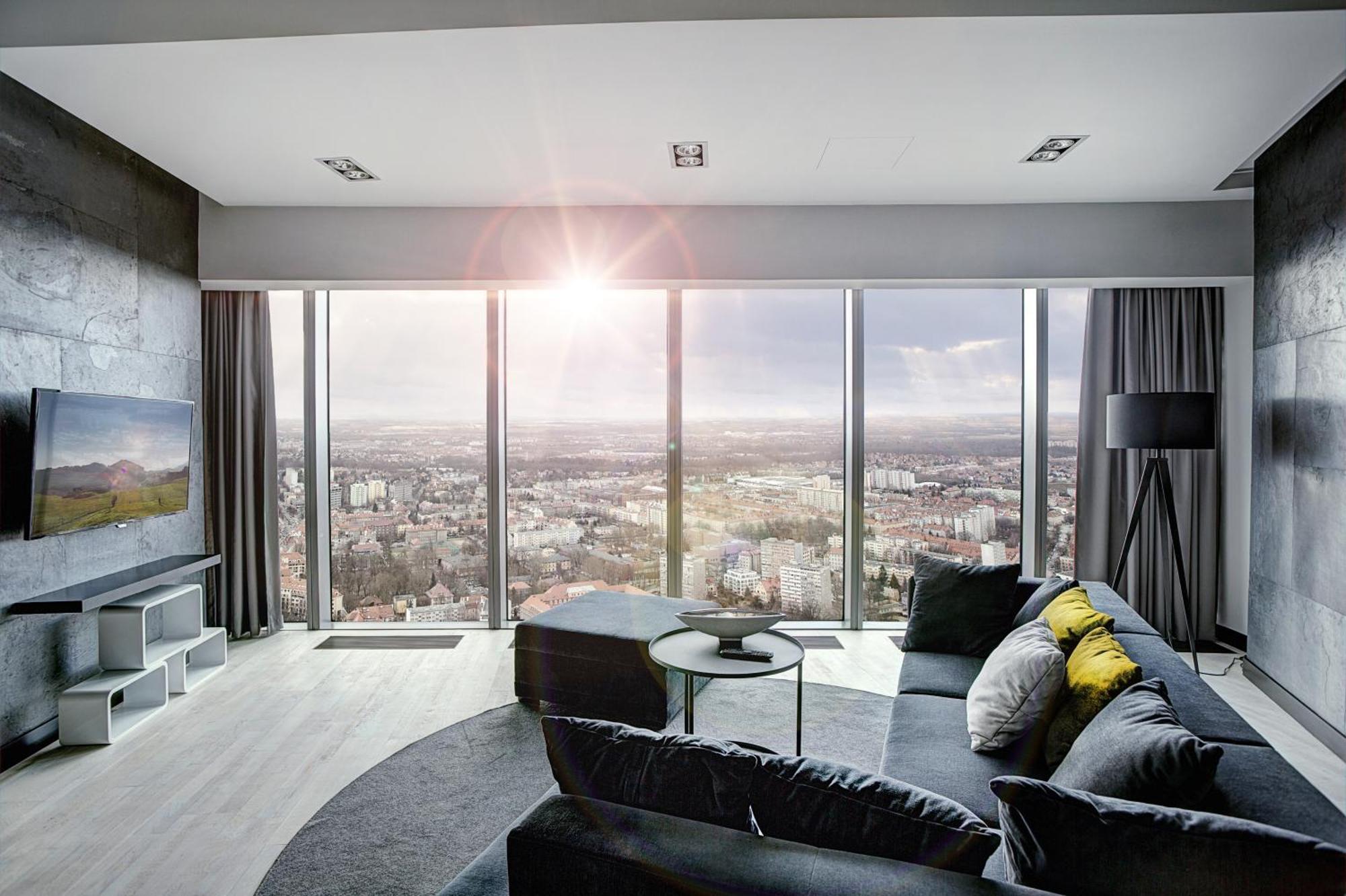 Apartamenty Sky Tower Wrocław Buitenkant foto